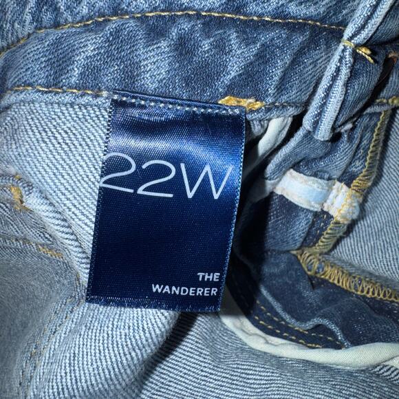 Anthropologie Pilcro The Wanderer Relaxed Jeans Plus Size 22W Blue Medium Wash - Picture 11 of 11